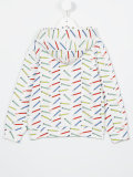 pencil print hoodie 