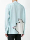 blurry print shirt