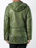hooded raincoat