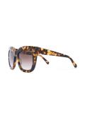oversized layered square sunglasses