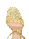 glitter portofino sandals