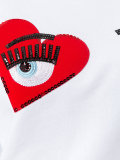 wink patches cropped sweatshirt