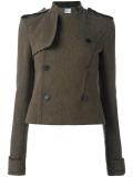 double breasted cropped jacket