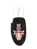 embroidered slippers