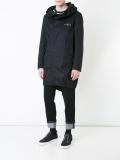 hooded zipped coat