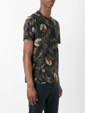 leaves print T-shirt 