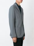 patched pockets notched lapels blazer