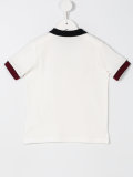 contrast collar polo shirt 