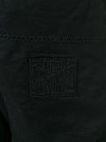 zip detail tapered trousers