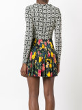 contrast prints dress