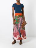 leaf pattern knitted top