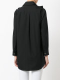 ruffled bib shirt