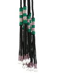 beaded canvas belt