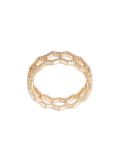 'Honeycomb' diamond band ring
