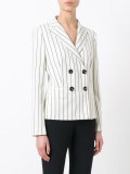 striped double breasted blazer 