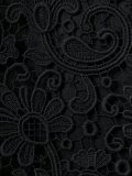 floral lace panel coat 