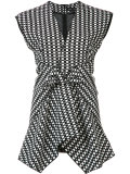checkered blouse