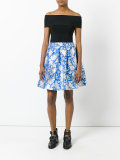 floral pleated skirt