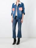 fluffy flap pockets jacket