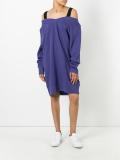 elongated sleeves sweatdress