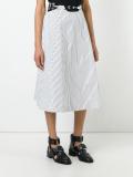 striped belted skirt