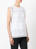 eyelet embroidered top