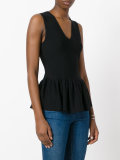 frill hem blouse