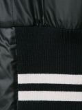 striped detailing long bomber