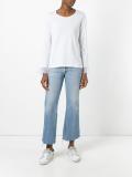 frill trim sweatshirt