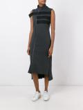 off-centre zip dress