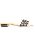 gold-tone detailing flat sandals