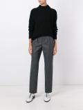 front pleat tailored trousers