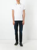 contrast detail polo shirt