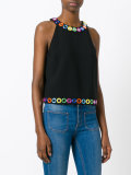 mirror embroidered top