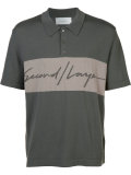 logo print polo shirt