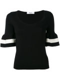 peplum sleeve top