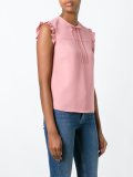ruffle trim blouse