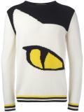 'cat's eye' motif jumper