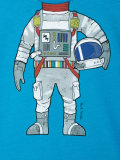 astronaut print T-shirt