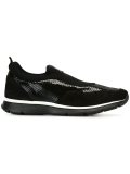 snakeskin slip-on sneakers