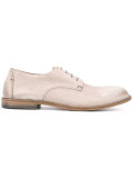 distressed derby shoes