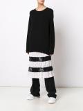 contrast lace stripe skirt