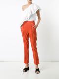 slim-fit tailored trousers