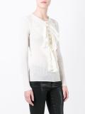 ruffled neckline top