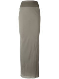 draped detail long skirt