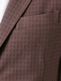 pointed lapel plaid blazer