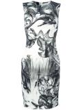printed fitted dress