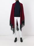 fringed wide scarf