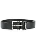 silver-tone square buckle belt
