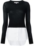 layered shirt jumper